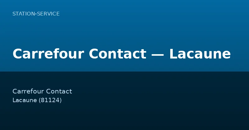 Carrefour Contact — Lacaune
