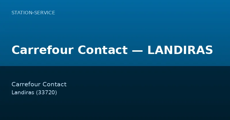 Carrefour Contact — LANDIRAS