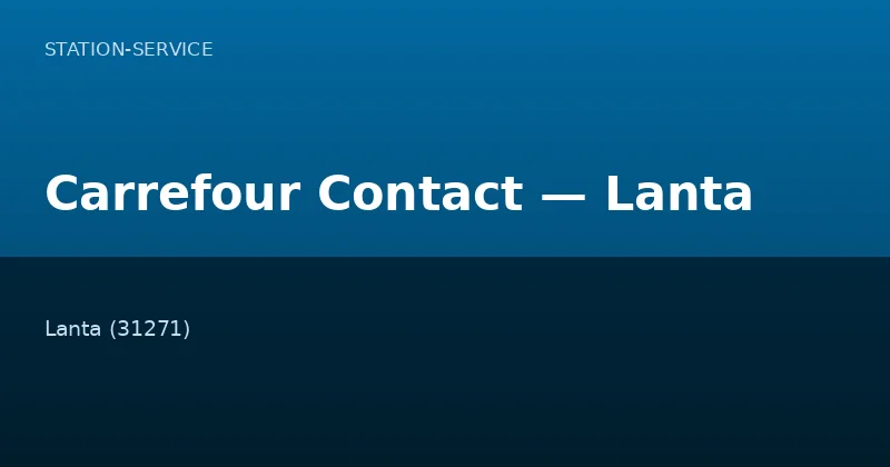 Carrefour Contact — Lanta