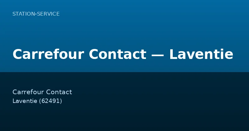 Carrefour Contact — Laventie