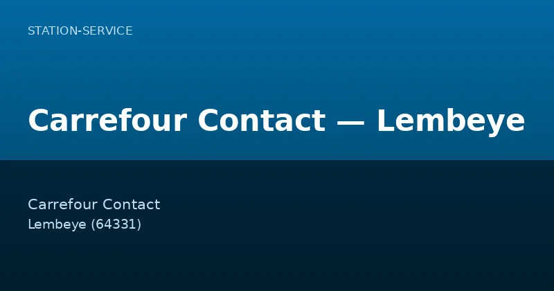 Carrefour Contact — Lembeye