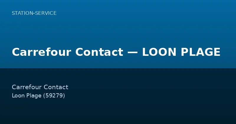 Carrefour Contact — LOON PLAGE