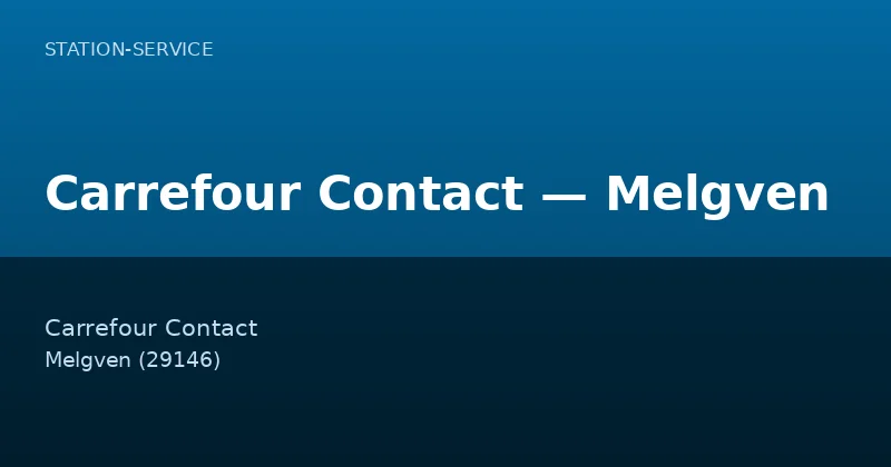 Carrefour Contact — Melgven