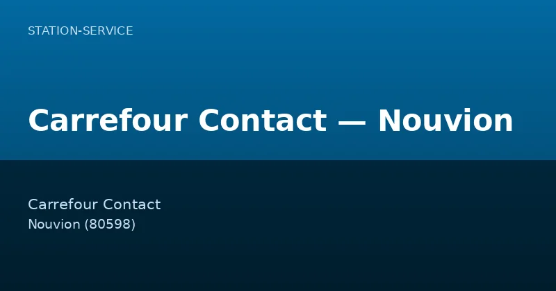Carrefour Contact — Nouvion