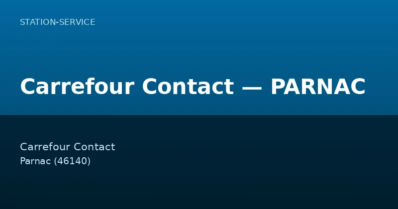 Carrefour Contact — PARNAC
