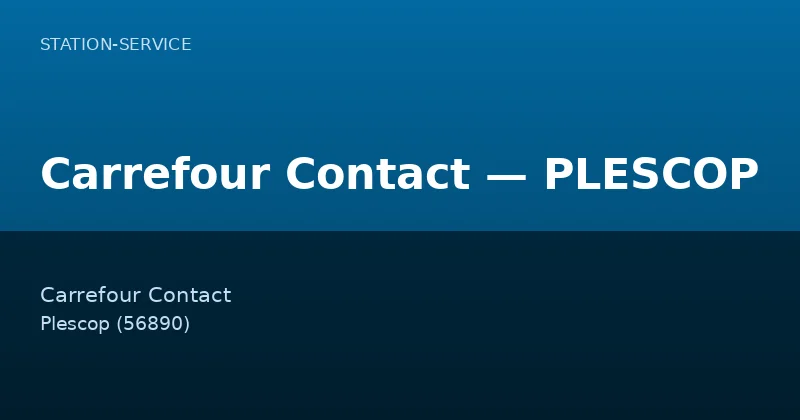 Carrefour Contact — PLESCOP