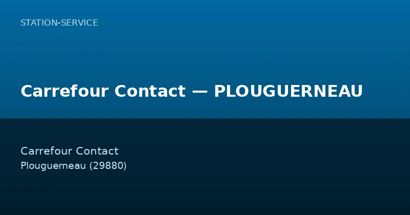 Carrefour Contact — PLOUGUERNEAU