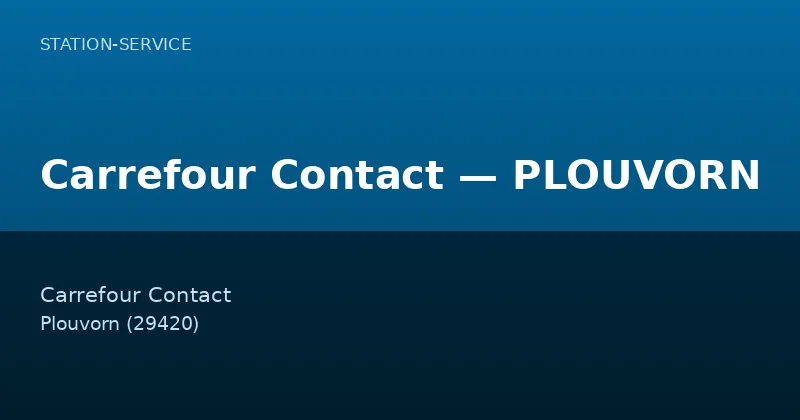 Carrefour Contact — PLOUVORN