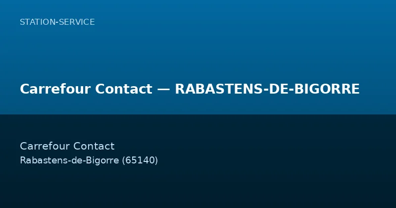 Carrefour Contact — RABASTENS-DE-BIGORRE