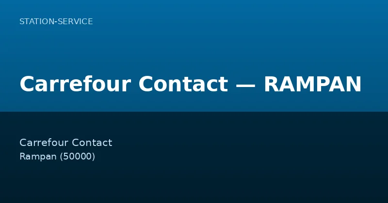 Carrefour Contact — RAMPAN