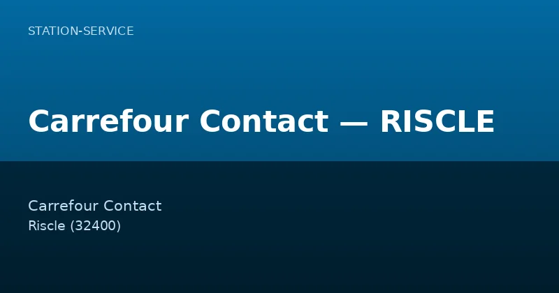 Carrefour Contact — RISCLE