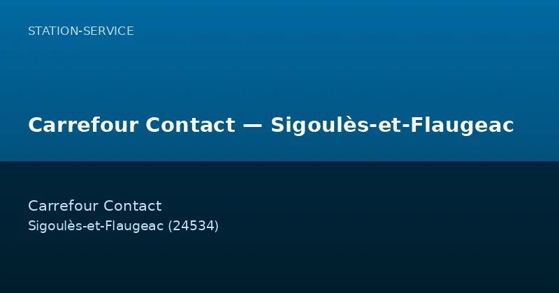 Carrefour Contact — Sigoulès-et-Flaugeac