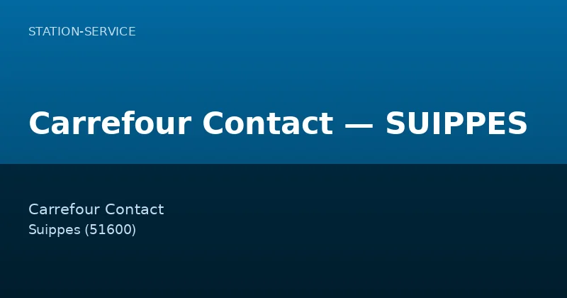Carrefour Contact — SUIPPES