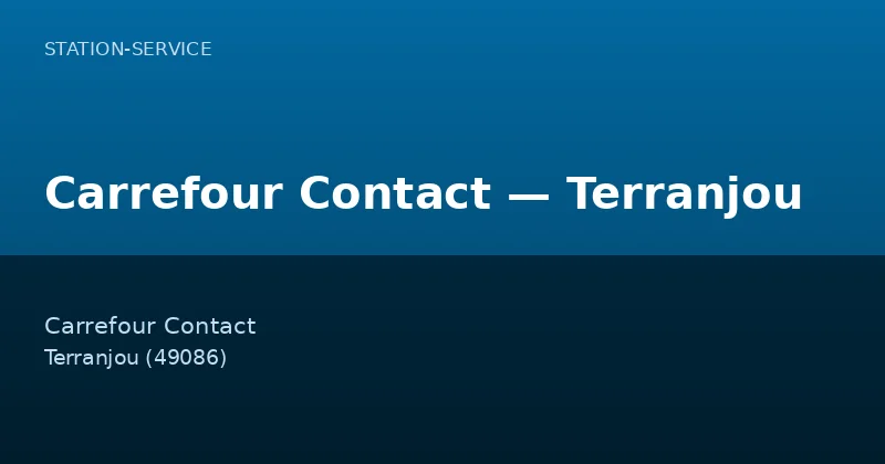 Carrefour Contact — Terranjou