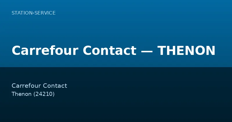 Carrefour Contact — THENON