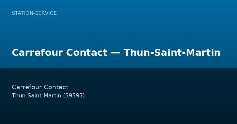 Carrefour Contact — Thun-Saint-Martin