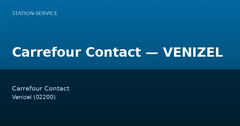 Carrefour Contact — VENIZEL