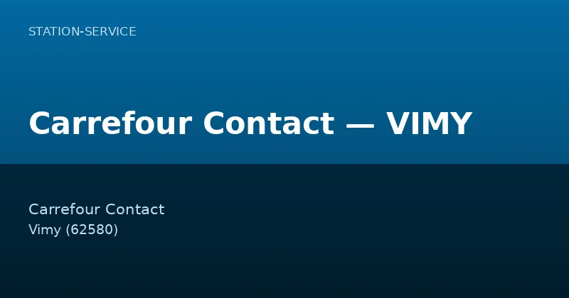 Carrefour Contact — VIMY