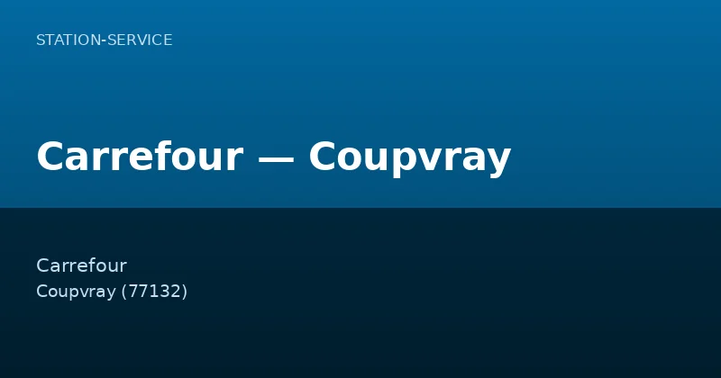 Carrefour — Coupvray