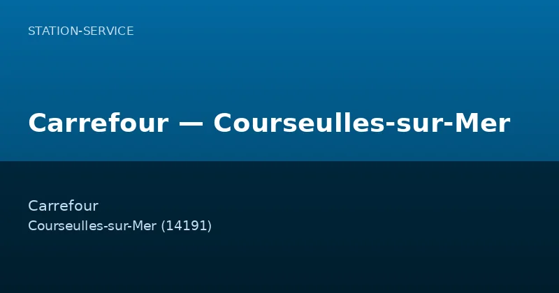 Carrefour — Courseulles-sur-Mer