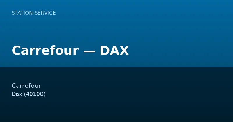 Carrefour — DAX
