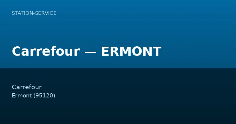 Carrefour — ERMONT