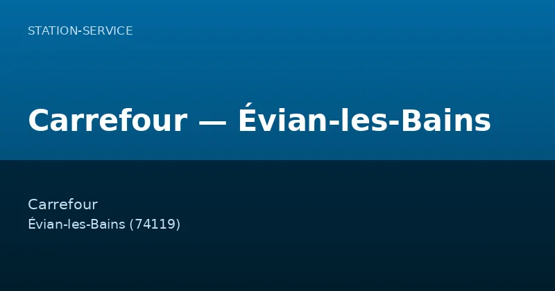 Carrefour — Évian-les-Bains