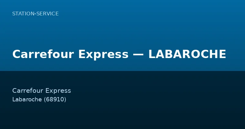 Carrefour Express — LABAROCHE