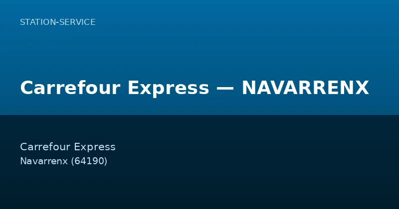Carrefour Express — NAVARRENX