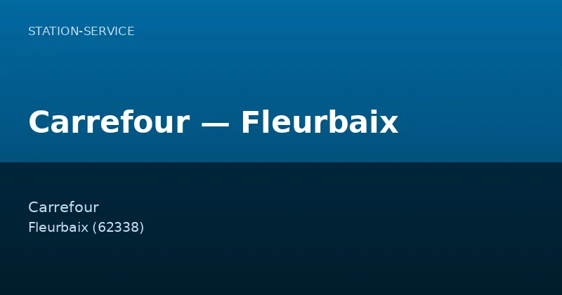Carrefour — Fleurbaix