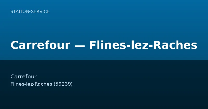 Carrefour — Flines-lez-Raches