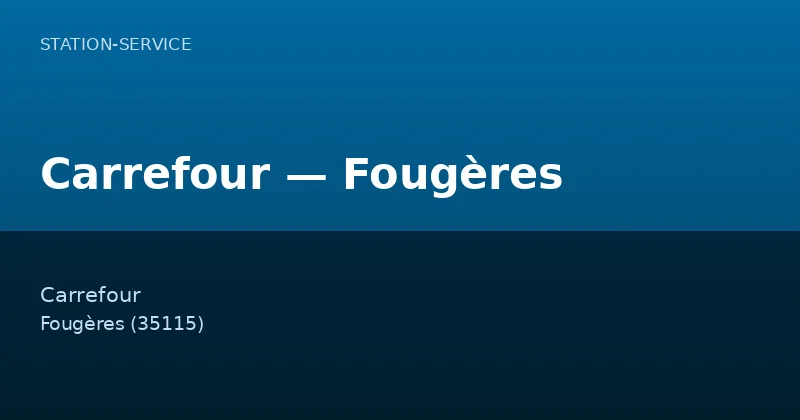 Carrefour — Fougères