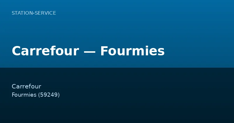 Carrefour — Fourmies