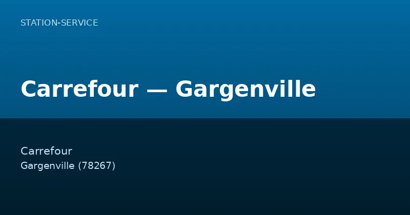 Carrefour — Gargenville