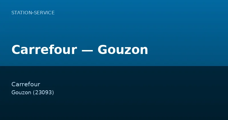 Carrefour — Gouzon