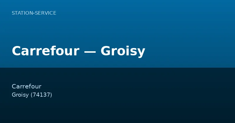 Carrefour — Groisy