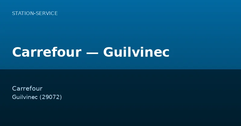 Carrefour — Guilvinec