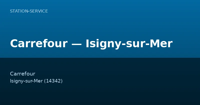 Carrefour — Isigny-sur-Mer