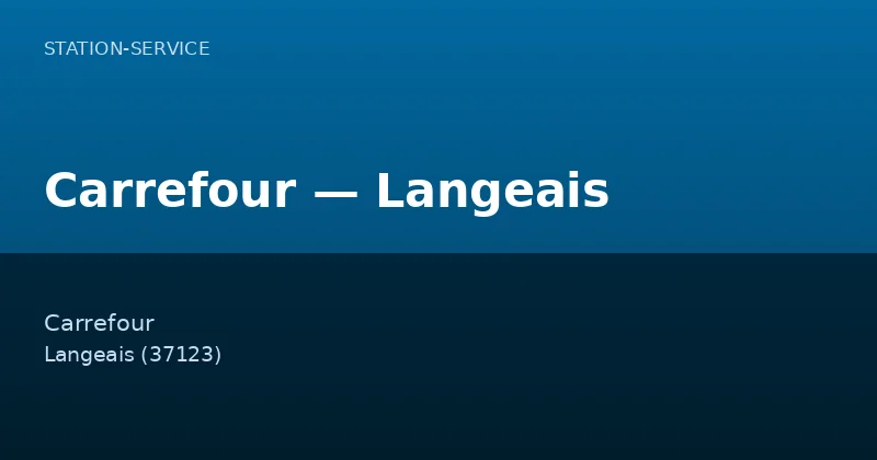 Carrefour — Langeais