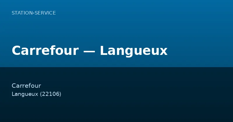 Carrefour — Langueux