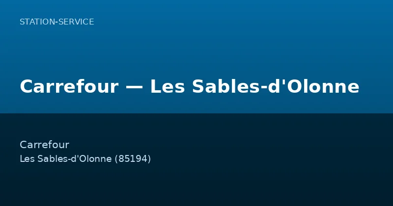 Carrefour — Les Sables-d'Olonne