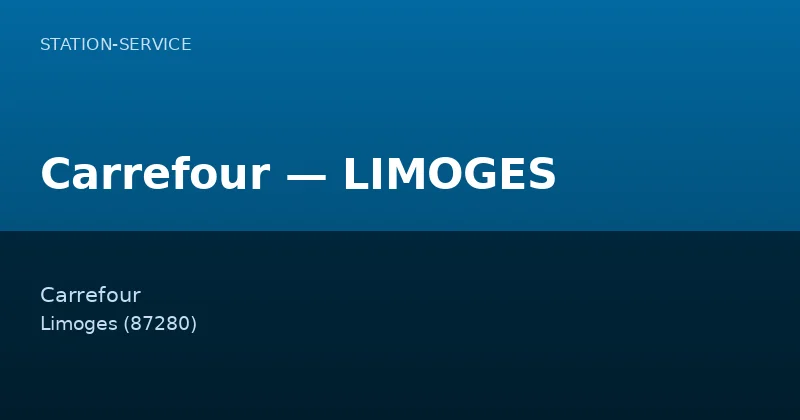 Carrefour — LIMOGES