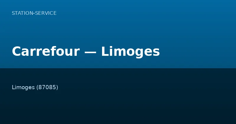 Carrefour — Limoges