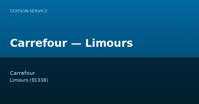 Carrefour — Limours