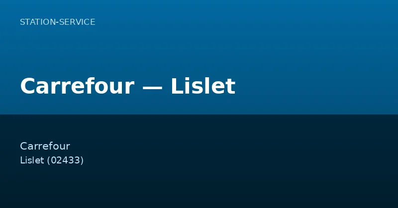 Carrefour — Lislet