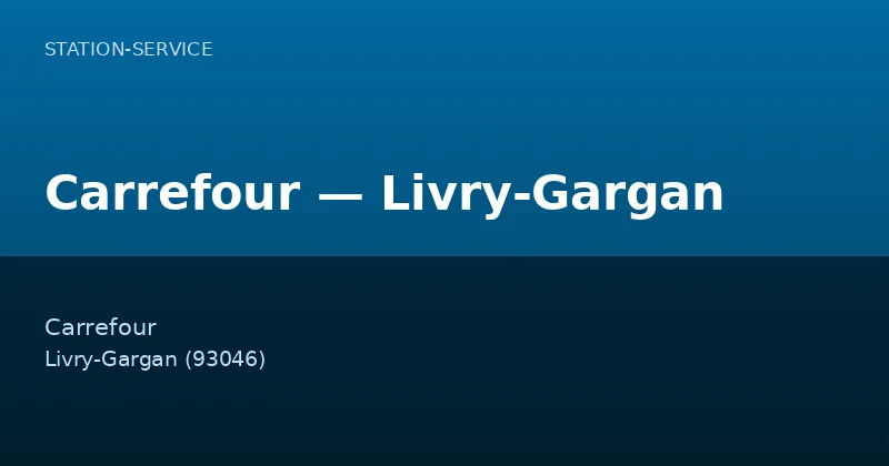 Carrefour — Livry-Gargan