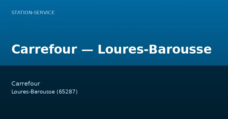 Carrefour — Loures-Barousse