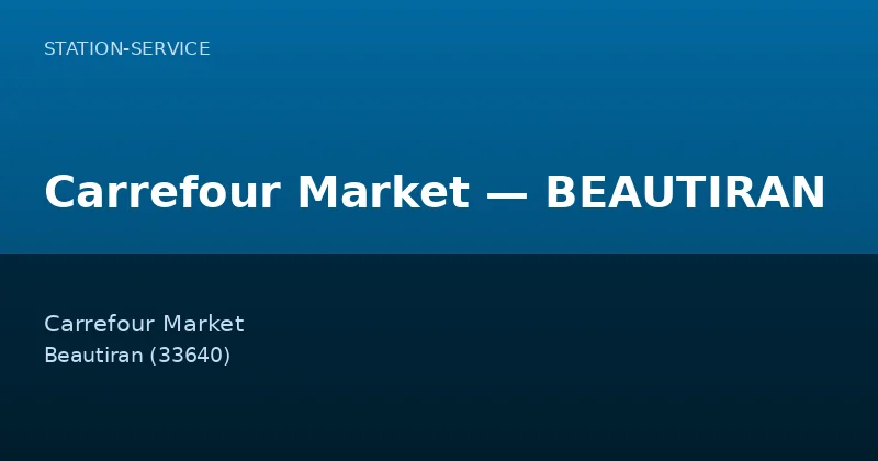 Carrefour Market — BEAUTIRAN