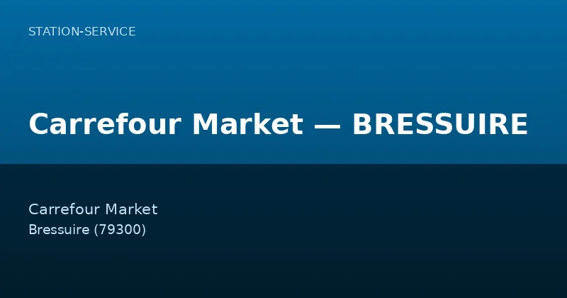 Carrefour Market — BRESSUIRE