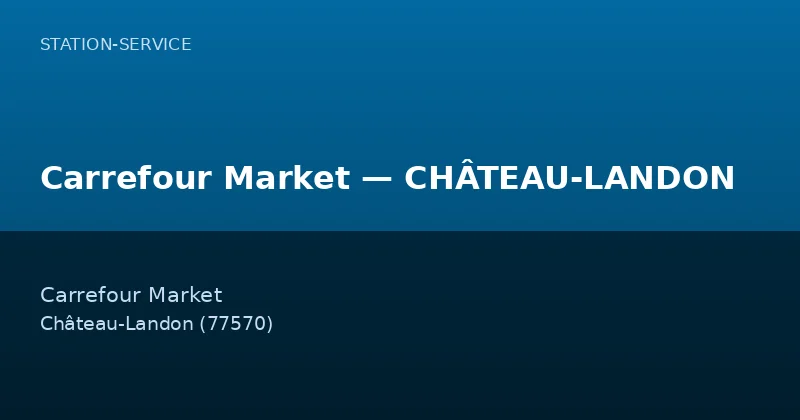 Carrefour Market — CHÂTEAU-LANDON